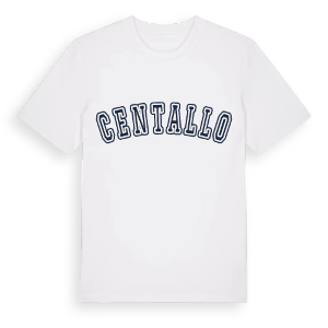 Centallo college t-shirt – ekologisk bomull t-shirt från Pinshirt