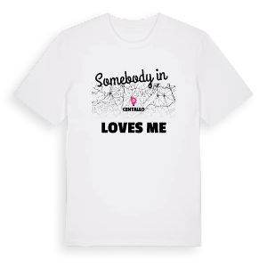 Någon i Centallo älskar mig t-shirt – ekologisk bomull t-shirt från Pinshirt