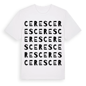 Ceres ordlek t-shirt – ekologisk bomull t-shirt från Pinshirt