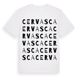 Cervasca ordlek t-shirt – ekologisk bomull t-shirt från Pinshirt