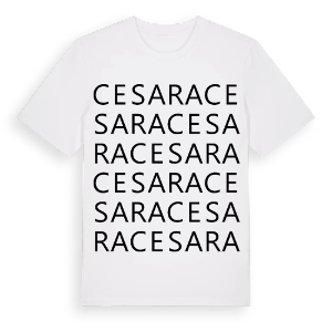 Cesara ordlek t-shirt – ekologisk bomull t-shirt från Pinshirt