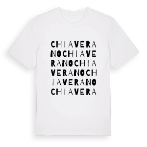 Chiaverano ordlek t-shirt – ekologisk bomull t-shirt från Pinshirt
