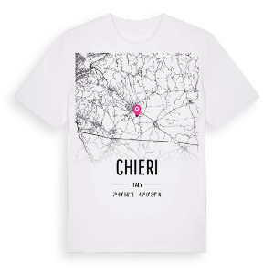 Chieri karta t-shirt – ekologisk bomull t-shirt från Pinshirt