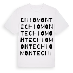 Chiomonte ordlek t-shirt – ekologisk bomull t-shirt från Pinshirt