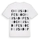 Chiusa di Pesio ordlek t-shirt