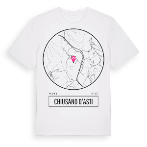 Chiusano d'Asti t-shirt – ekologisk bomull t-shirt från Pinshirt