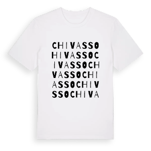 Chivasso ordlek t-shirt – ekologisk bomull t-shirt från Pinshirt
