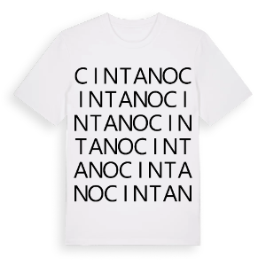 Cintano ordlek t-shirt – ekologisk bomull t-shirt från Pinshirt