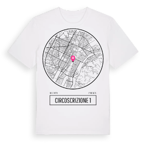 Circoscrizione 1 t-shirt – ekologisk bomull t-shirt från Pinshirt