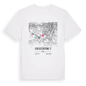 Circoscrizione 2 karta t-shirt – ekologisk bomull t-shirt från Pinshirt