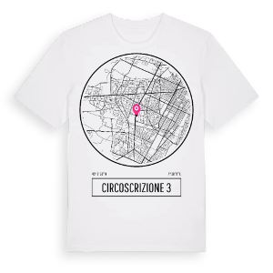Circoscrizione 3 t-shirt – ekologisk bomull t-shirt från Pinshirt