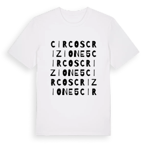 Circoscrizione 5 ordlek t-shirt – ekologisk bomull t-shirt från Pinshirt