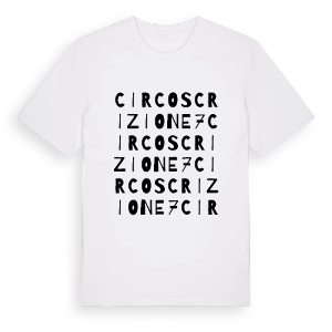 Circoscrizione 7 ordlek t-shirt – ekologisk bomull t-shirt från Pinshirt