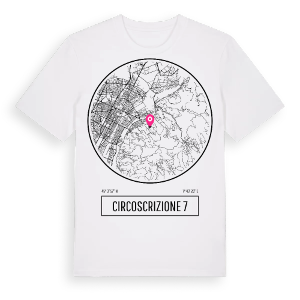 Circoscrizione 7 t-shirt – ekologisk bomull t-shirt från Pinshirt