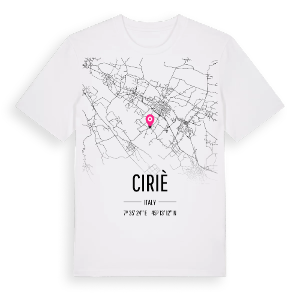 Ciriè karta t-shirt – ekologisk bomull t-shirt från Pinshirt