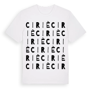 Ciriè ordlek t-shirt – ekologisk bomull t-shirt från Pinshirt