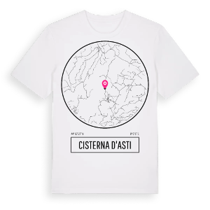 Cisterna d'Asti t-shirt – ekologisk bomull t-shirt från Pinshirt
