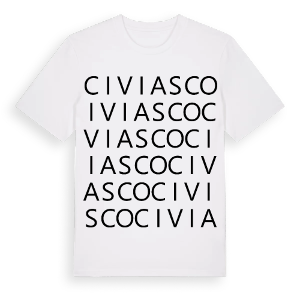 Civiasco ordlek t-shirt – ekologisk bomull t-shirt från Pinshirt