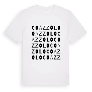Coazzolo ordlek t-shirt – ekologisk bomull t-shirt från Pinshirt