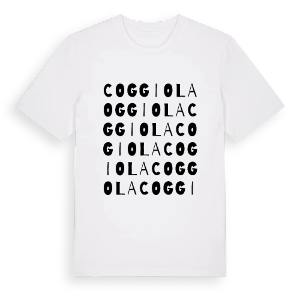 Coggiola ordlek t-shirt – ekologisk bomull t-shirt från Pinshirt