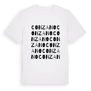 Conzano ordlek t-shirt – ekologisk bomull t-shirt från Pinshirt