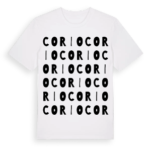 Corio ordlek t-shirt – ekologisk bomull t-shirt från Pinshirt