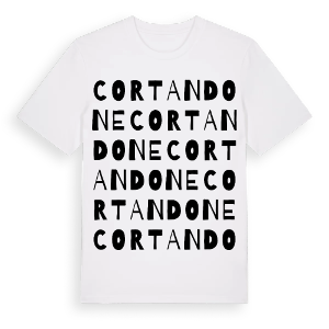 Cortandone ordlek t-shirt – ekologisk bomull t-shirt från Pinshirt