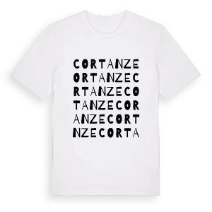 Cortanze ordlek t-shirt – ekologisk bomull t-shirt från Pinshirt