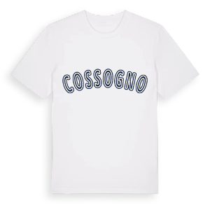 Cossogno college t-shirt – ekologisk bomull t-shirt från Pinshirt