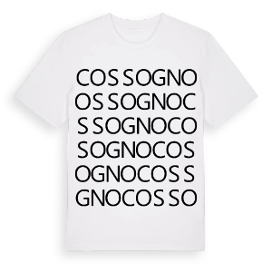 Cossogno ordlek t-shirt – ekologisk bomull t-shirt från Pinshirt