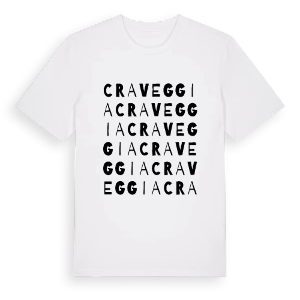 Craveggia ordlek t-shirt – ekologisk bomull t-shirt från Pinshirt