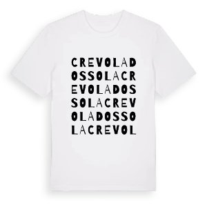Crevoladossola ordlek t-shirt – ekologisk bomull t-shirt från Pinshirt