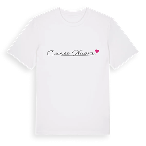 Cuneo Nuova hjärta t-shirt – ekologisk bomull t-shirt från Pinshirt