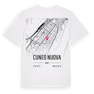 Cuneo Nuova karta t-shirt – ekologisk bomull t-shirt från Pinshirt