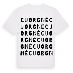 Cuorgnè ordlek t-shirt – ekologisk bomull t-shirt från Pinshirt