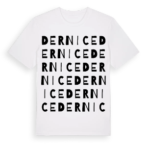 Dernice ordlek t-shirt – ekologisk bomull t-shirt från Pinshirt