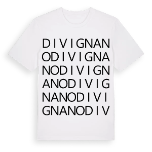 Divignano ordlek t-shirt – ekologisk bomull t-shirt från Pinshirt
