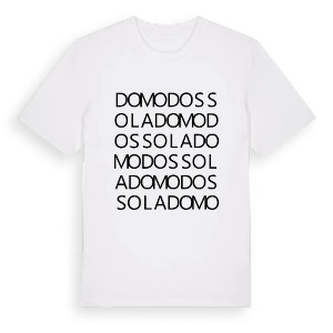 Domodossola ordlek t-shirt – ekologisk bomull t-shirt från Pinshirt