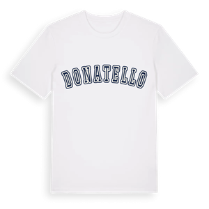 Donatello college t-shirt – ekologisk bomull t-shirt från Pinshirt