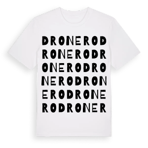 Dronero ordlek t-shirt – ekologisk bomull t-shirt från Pinshirt