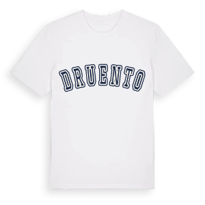 Druento college t-shirt – ekologisk bomull t-shirt från Pinshirt
