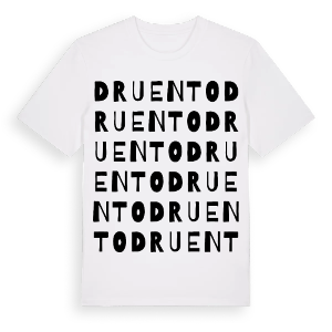 Druento ordlek t-shirt – ekologisk bomull t-shirt från Pinshirt