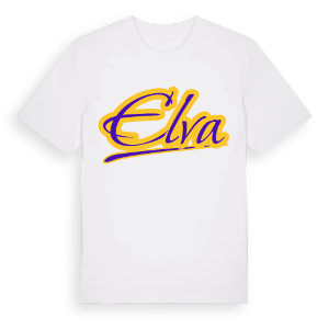Elva baseball t-shirt – ekologisk bomull t-shirt från Pinshirt