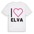 Jag älskar Elva t-shirt stort tryck