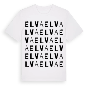 Elva ordlek t-shirt – ekologisk bomull t-shirt från Pinshirt