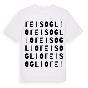 Feisoglio ordlek t-shirt – ekologisk bomull t-shirt från Pinshirt