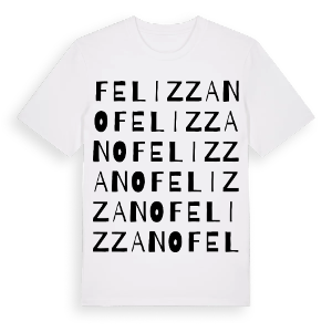 Felizzano ordlek t-shirt – ekologisk bomull t-shirt från Pinshirt