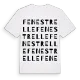 Fenestrelle ordlek t-shirt