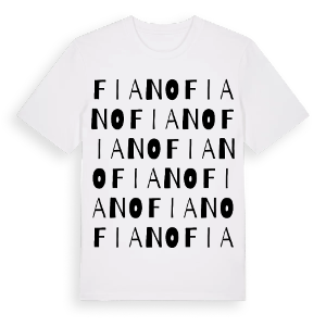 Fiano ordlek t-shirt – ekologisk bomull t-shirt från Pinshirt