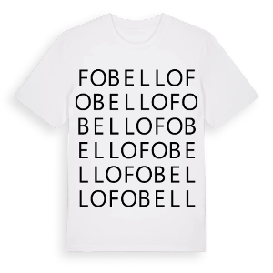 Fobello ordlek t-shirt – ekologisk bomull t-shirt från Pinshirt